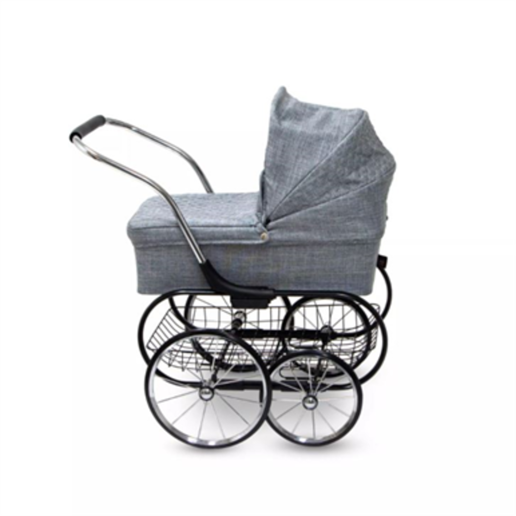 Valco Baby Royale Doll Stroller- Grey Marle