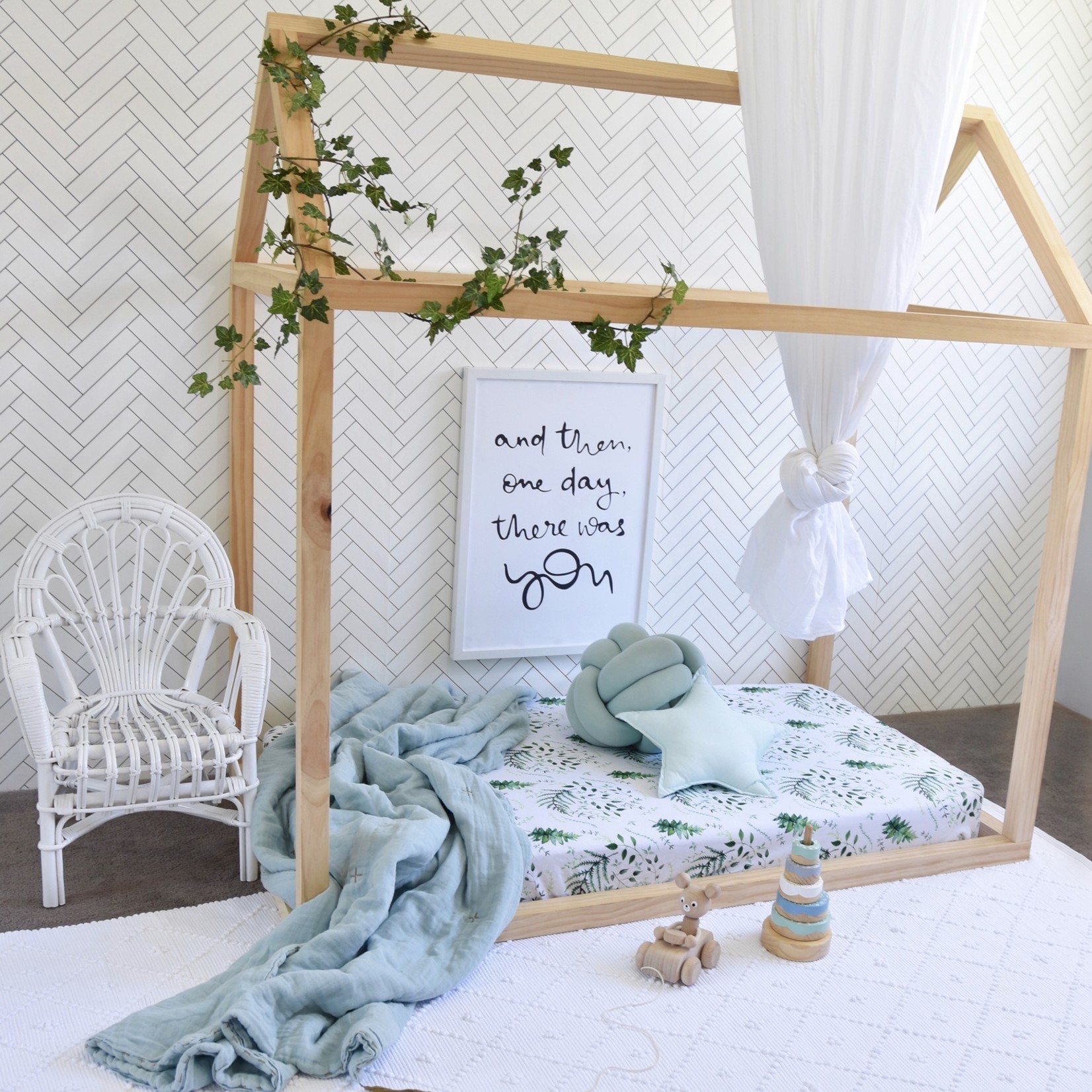 Fitted Cot Sheet Enchanted Whole Bubs