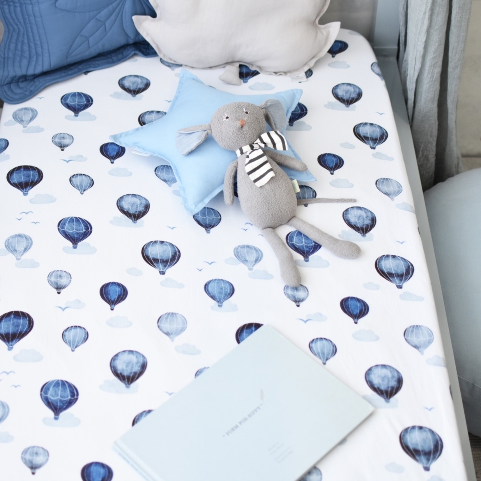 Snuggle Hunny Fitted Cot Sheet Cloud Chaser