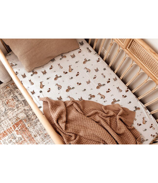 Snuggle Hunny Fitted Cot Sheet Fox