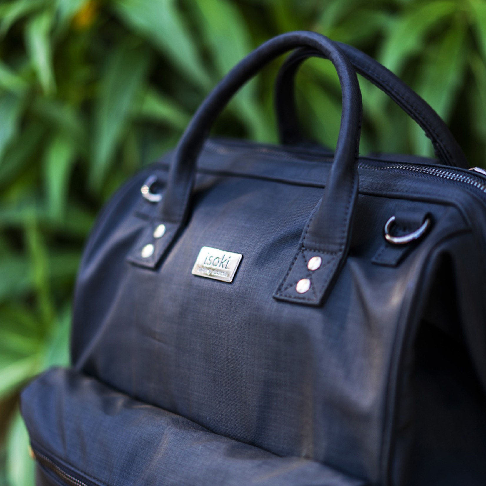 Isoki Backpack Black Nylon
