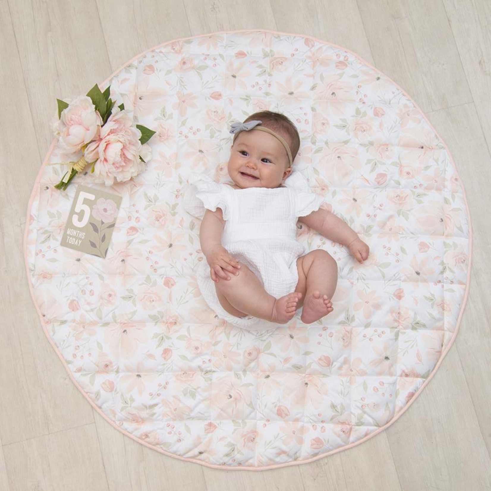 Living Textiles Play Mat with Milestone Cards - Meadow
