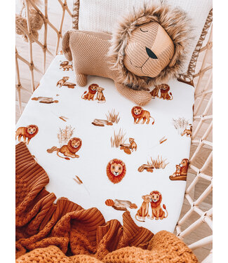 Snuggle Hunny Bassinet Sheet / Change Pad Cover Lion