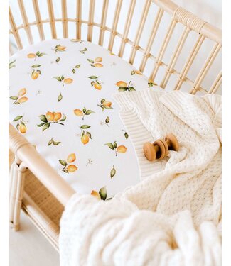 Snuggle Hunny Bassinet Sheet / Change Pad Cover Lemon