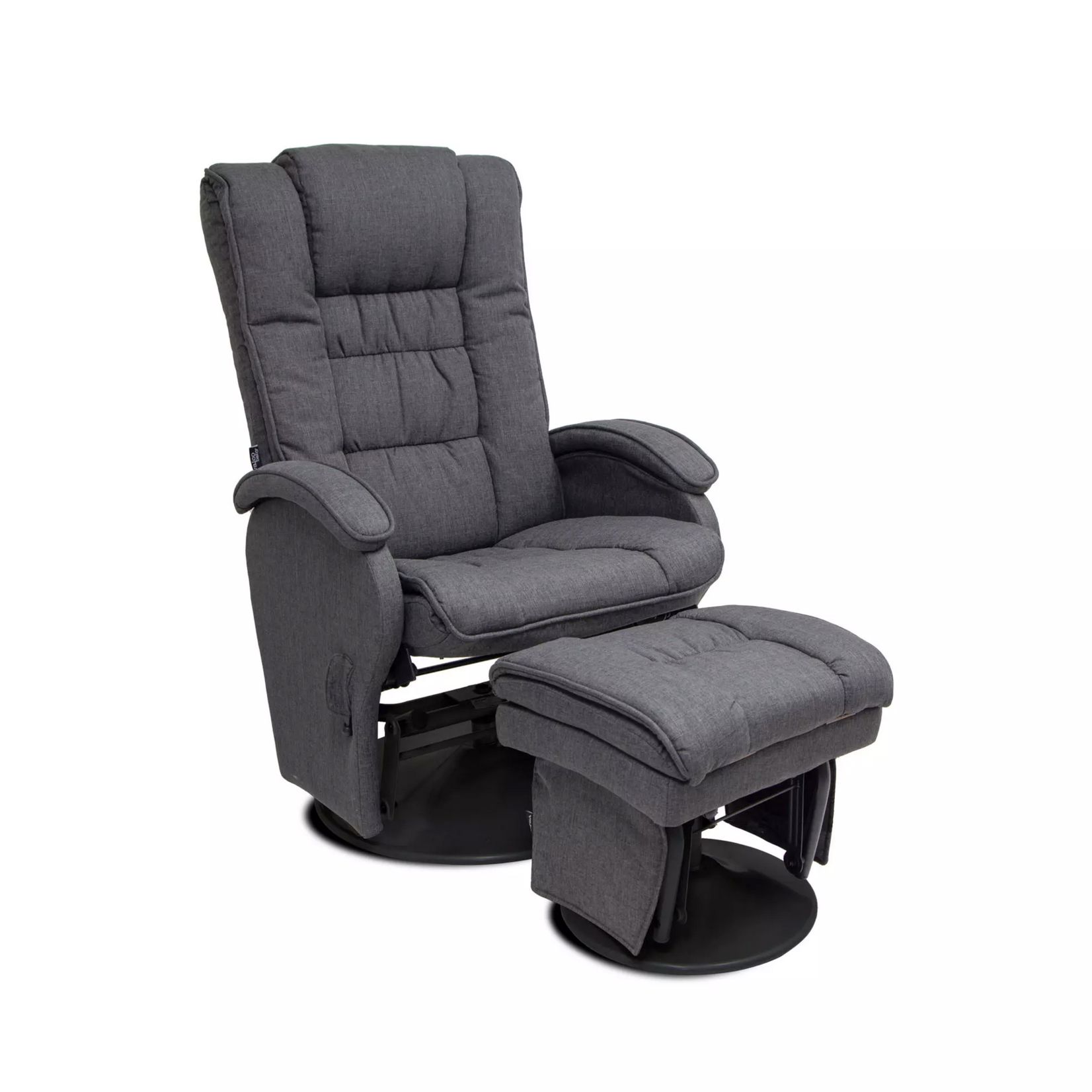 Valco Baby Eurobell Glider And Ottoman-Oyster Grey