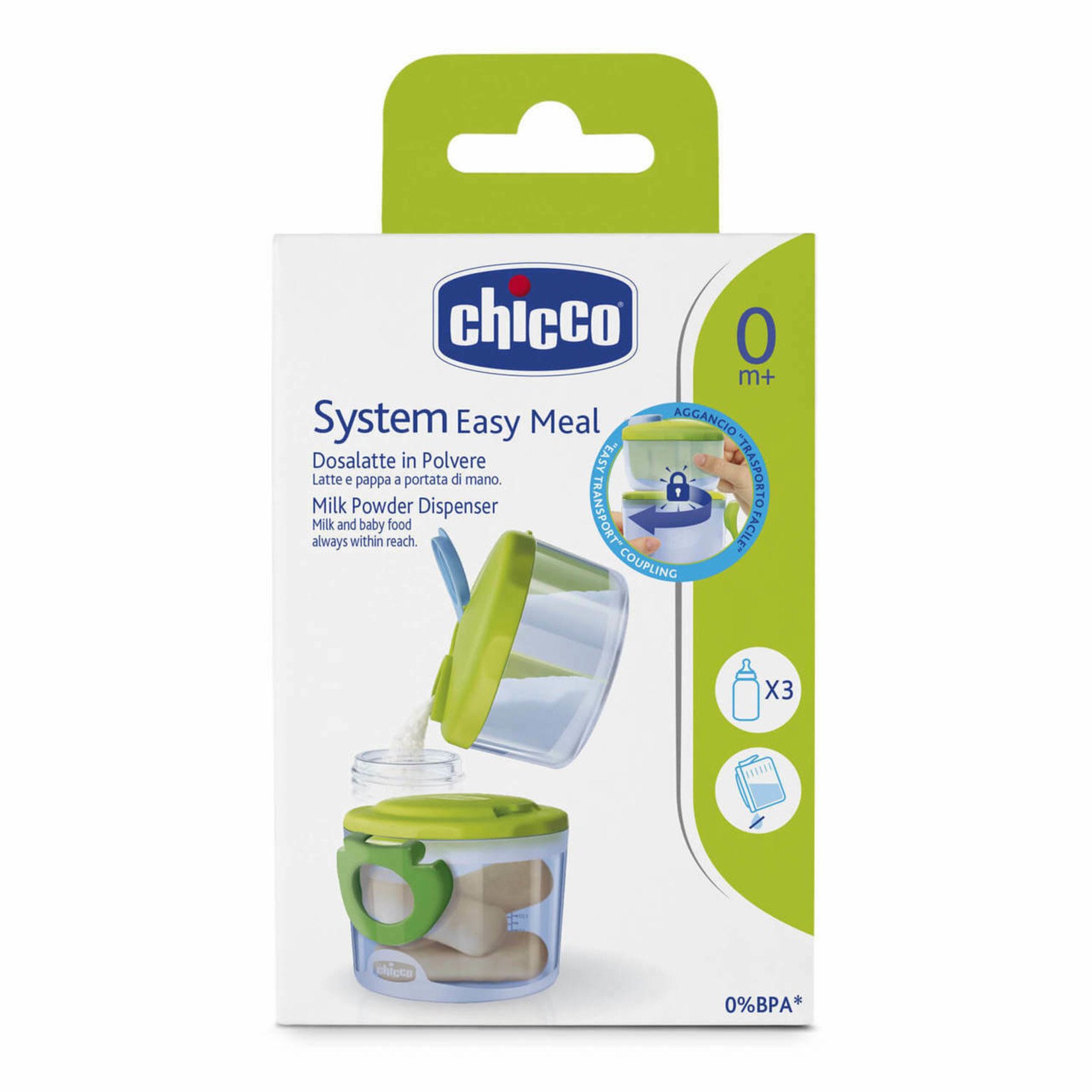 Chicco Milk Powder Dispenser:3 Phase System