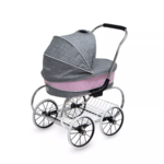 Valco Baby Princess doll stroller-Pink Grey