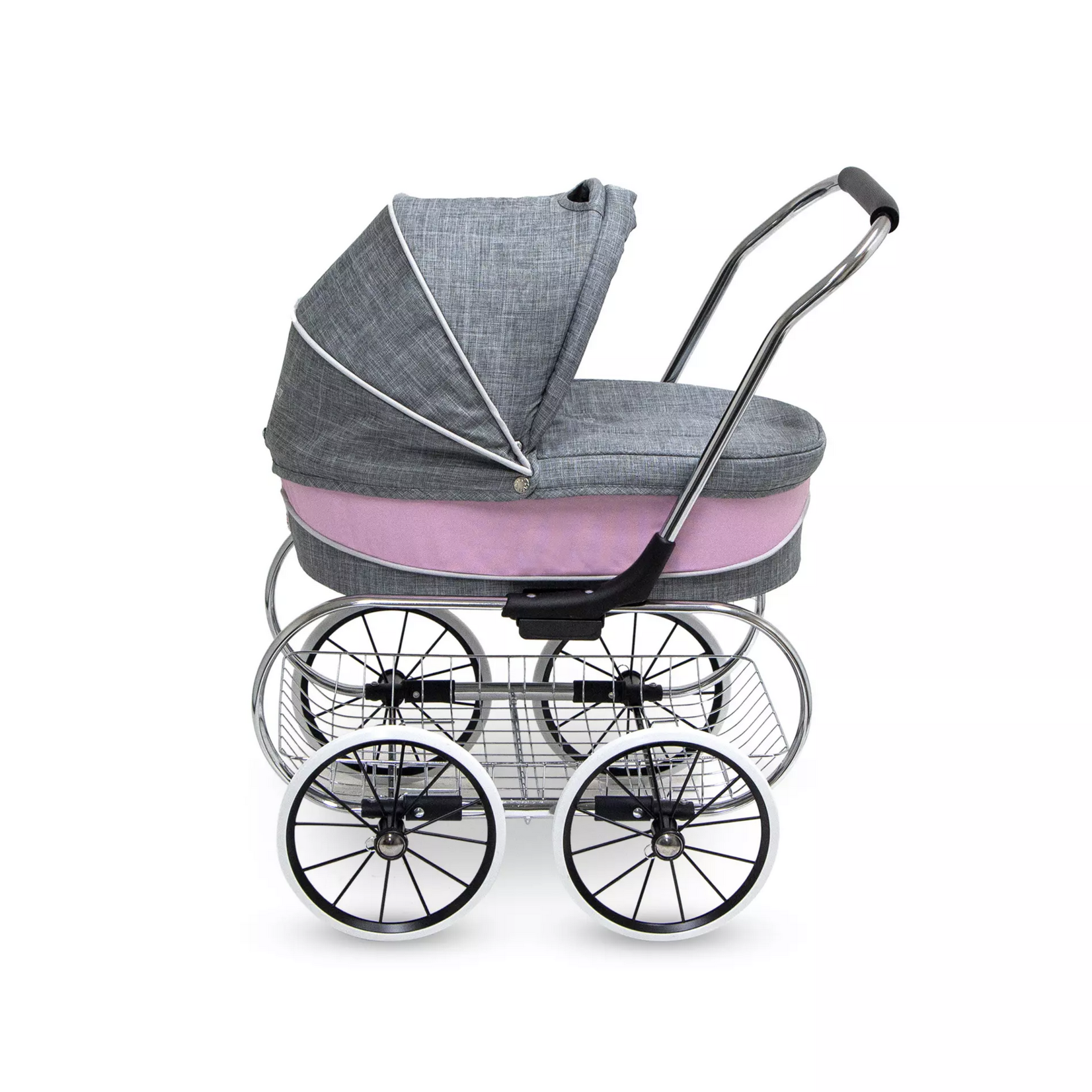 Valco Baby Princess doll stroller-Pink Grey