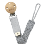 BIBS Paci Braid-Cloud/Iron