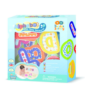 Buddy & Barney BATH TIME STICKERS ALPHABET