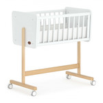 Boori Neat Bedside Sleeper-Barley White & Beech(mattress included)