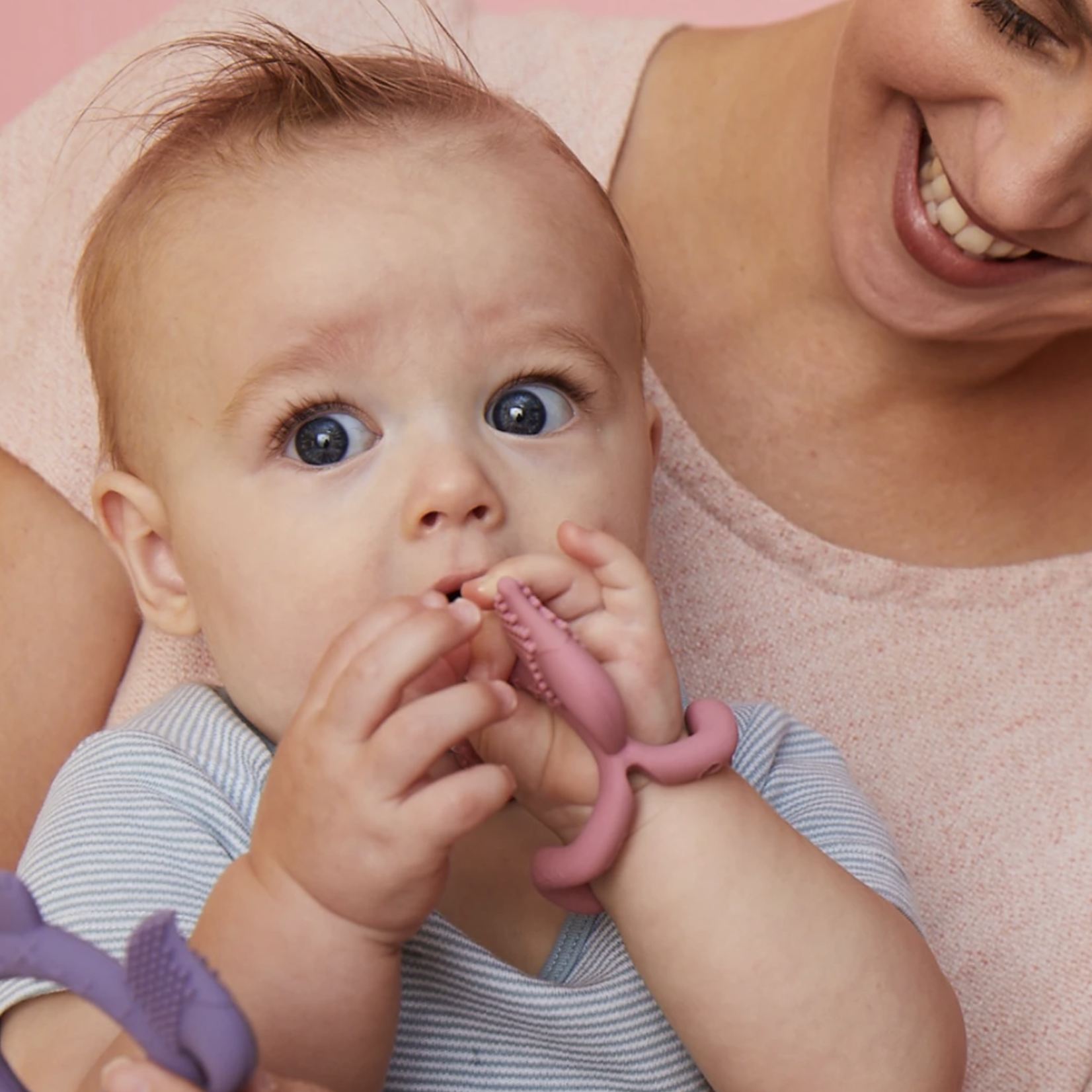 B.Box Wrist Teether - Lullaby Blue Fox