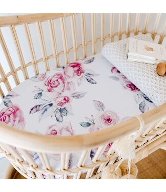 Snuggle Hunny Bassinet Sheet / Change Pad Cover-Lilac Skies