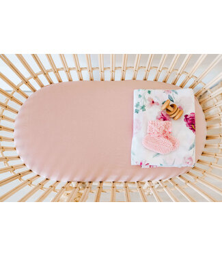 Snuggle Hunny Bassinet Sheet / Change Pad Cover-Lullaby Pink