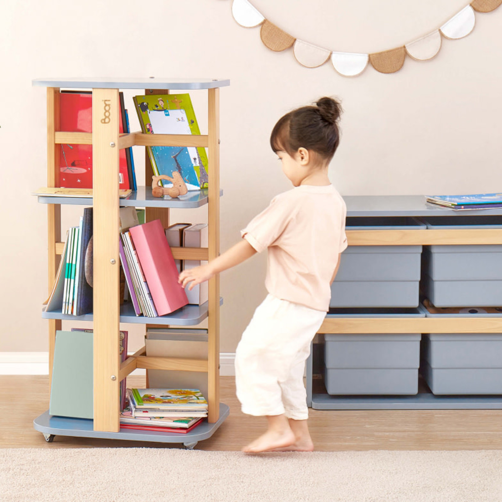 Boori Tidy Toy Cabinet-Blueberry & Almond