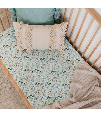 Snuggle Hunny Fitted Cot Sheet-Daintree