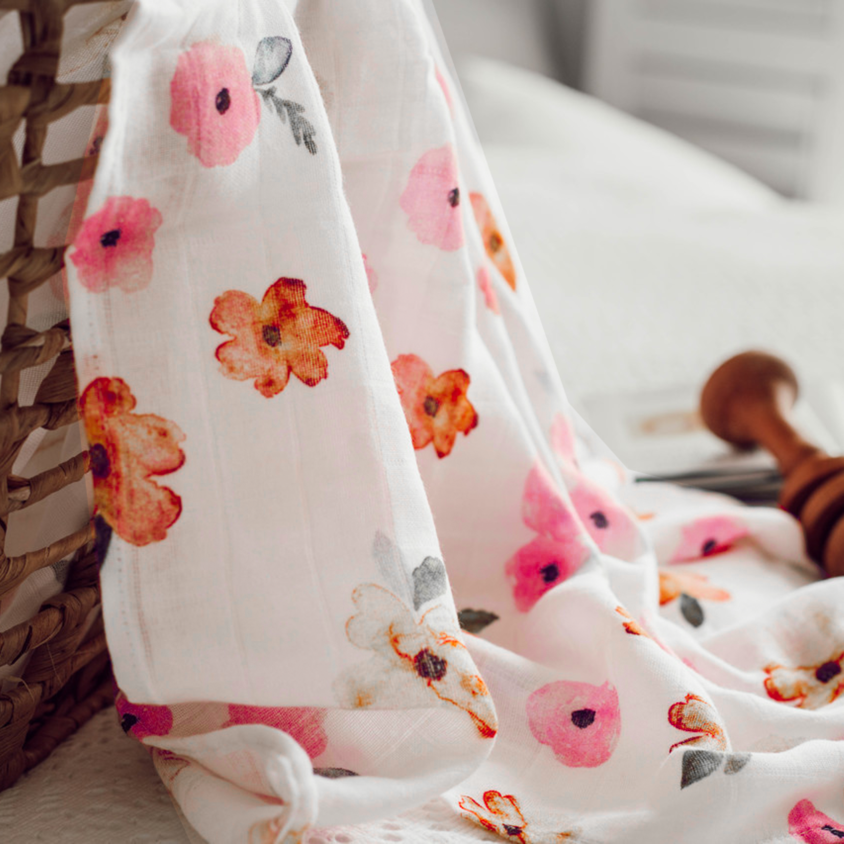 Snuggle Hunny Organic Muslin Wrap-Poppy