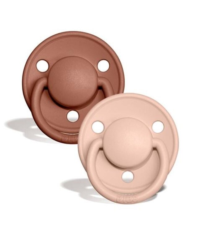 BIBS De Lux|Silicone One Size Woodchuck/Blush