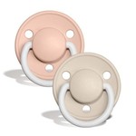 BIBS De Lux|Silicone One Size Night Glow Blush/Vanilla