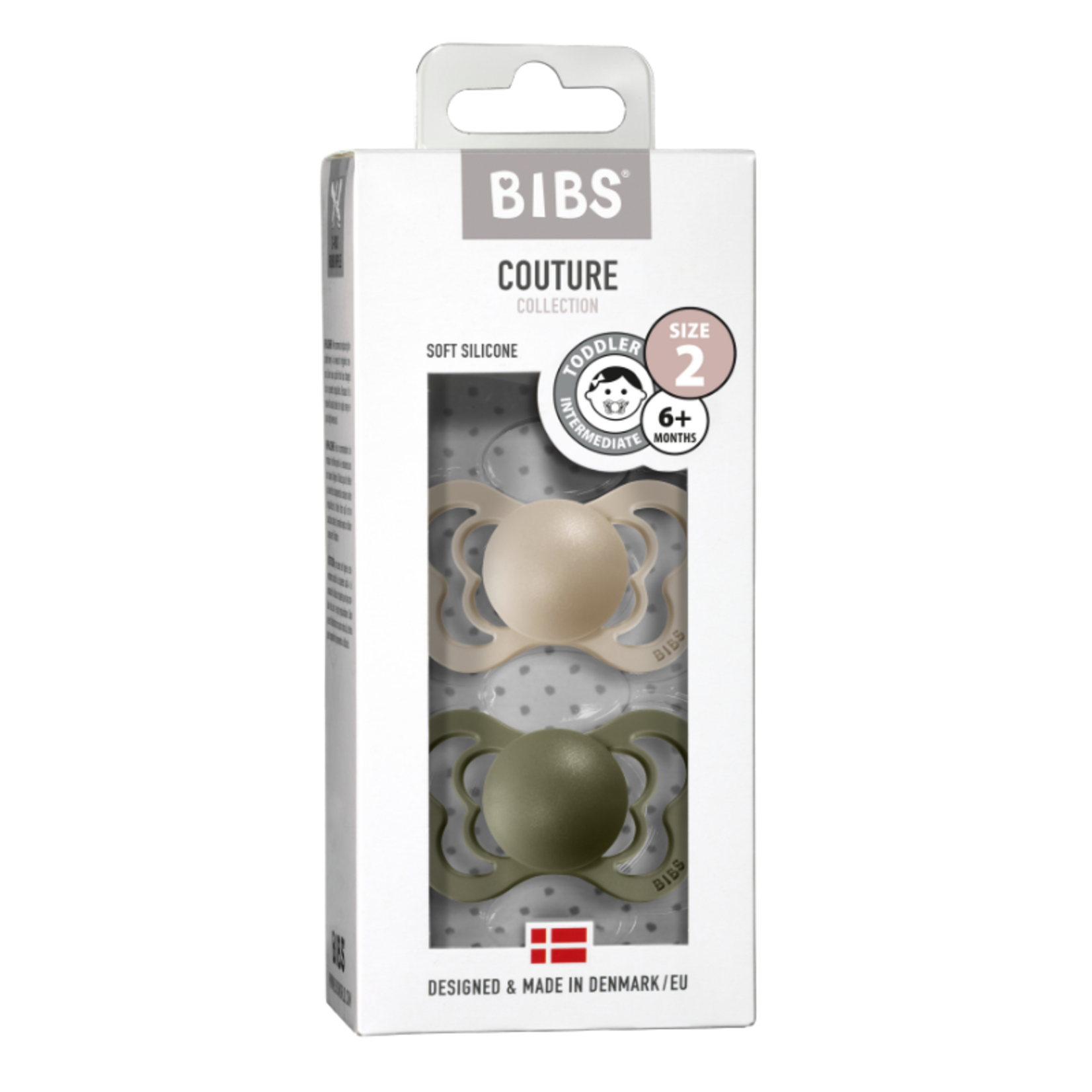 BIBS Couture|Silicone-Vanilla/Olive