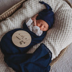 Snuggle Hunny Organic Muslin-Navy