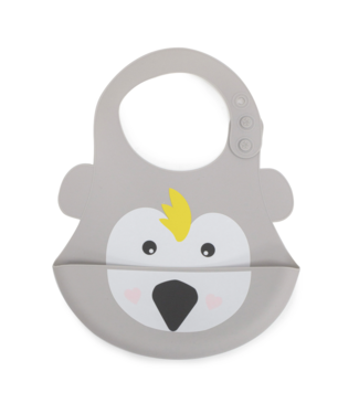 Bubba Blue Aussie Animals 'Cockatoo' Silicone Baby Bib