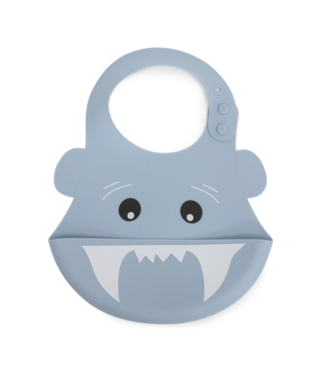 Bubba Blue Aussie Animals 'Shark' Silicone Baby Bib