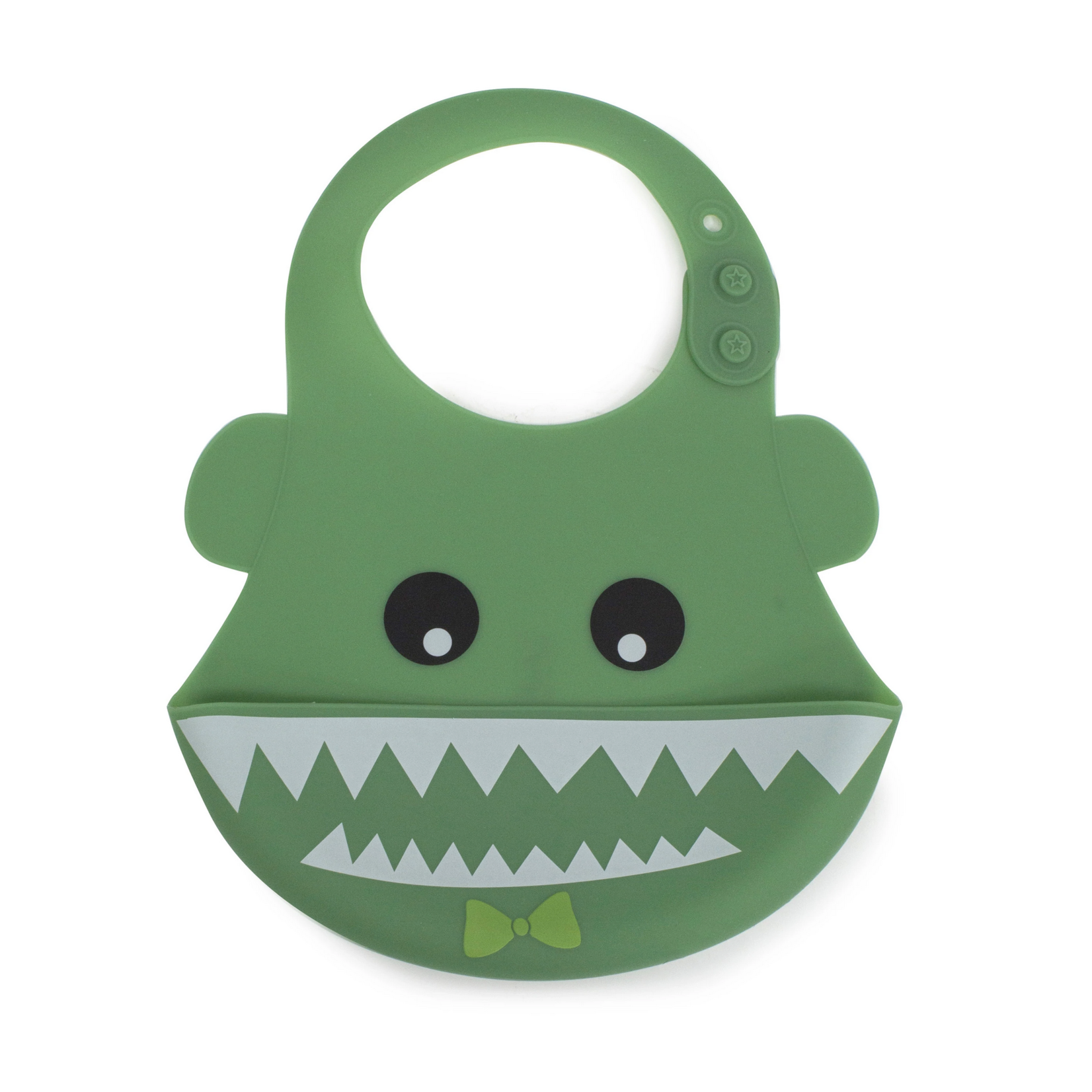 Bubba Blue Aussie Animals 'Crocodile' Silicone Baby Bib