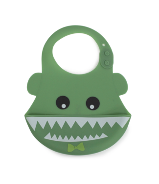 Bubba Blue Aussie Animals 'Crocodile' Silicone Baby Bib