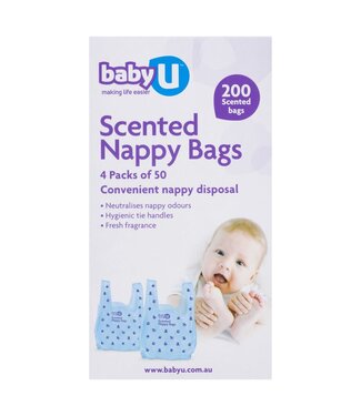 Baby U Scented nappy bag 200pk