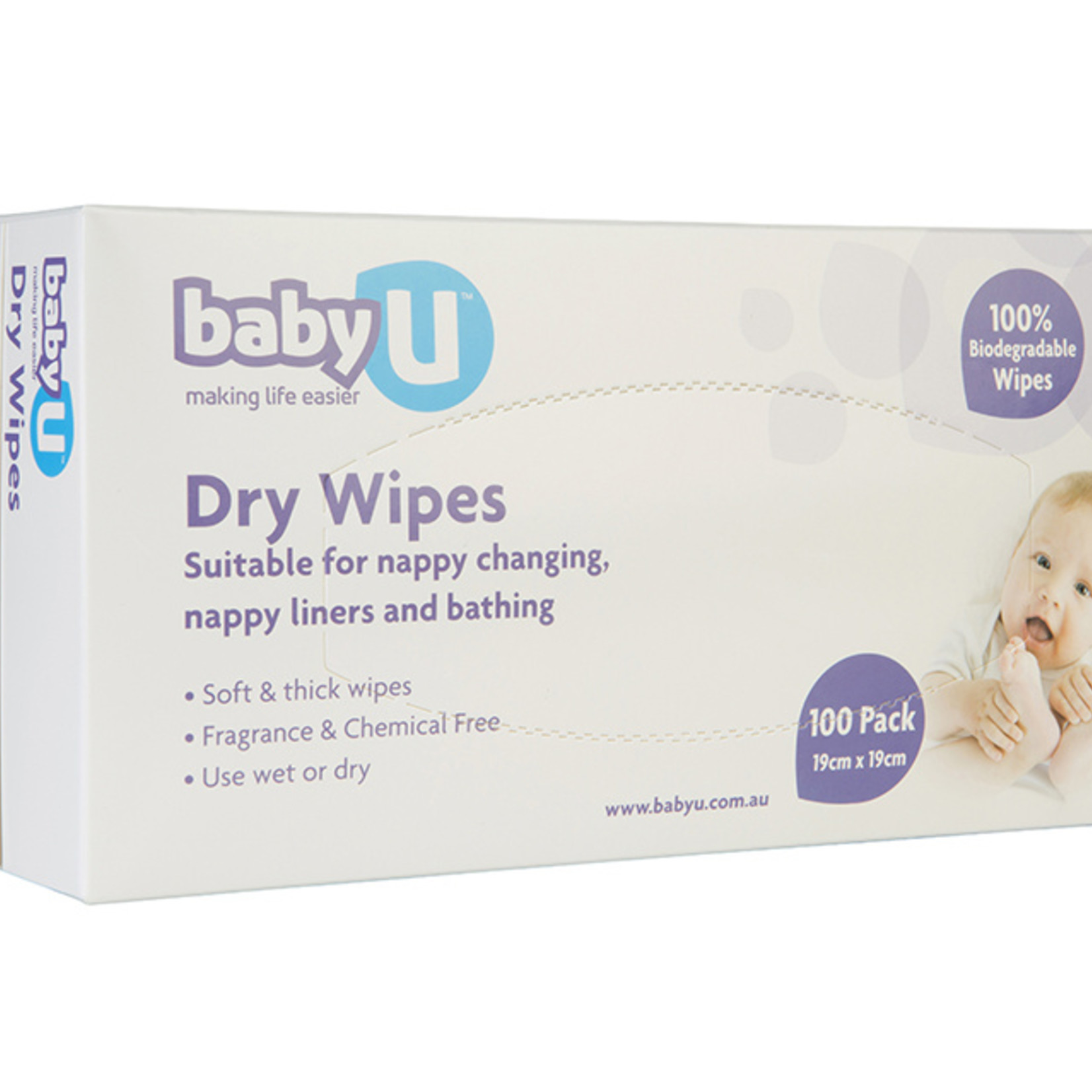 Baby U Dry Wipes 100pk