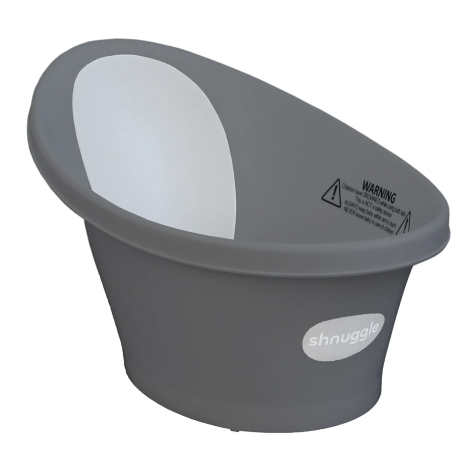 Shnuggle Bath with Plug - Slate Grey