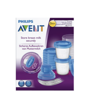 PHILIPS AVENT Via Breast Milk Container 10pk(scf618/10)