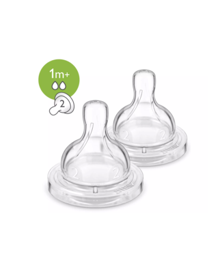 PHILIPS AVENT Anti-colic teat Slow Flow 2pk 1m+(scf632/27)