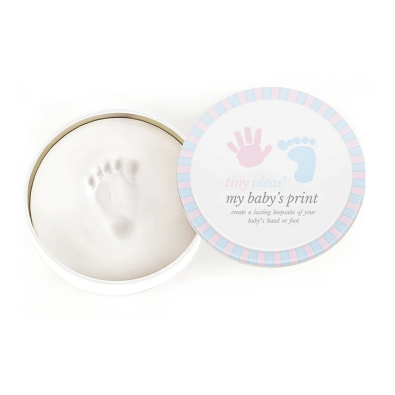 Pearhead Babyprints Tin - White