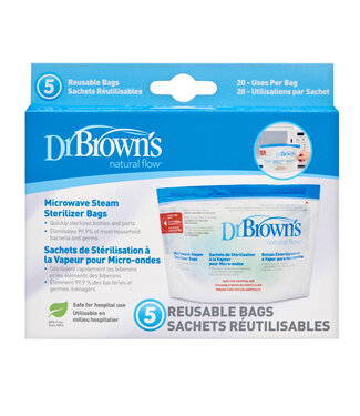 Dr Brown's Microwave Steriliser Bags  5 pack