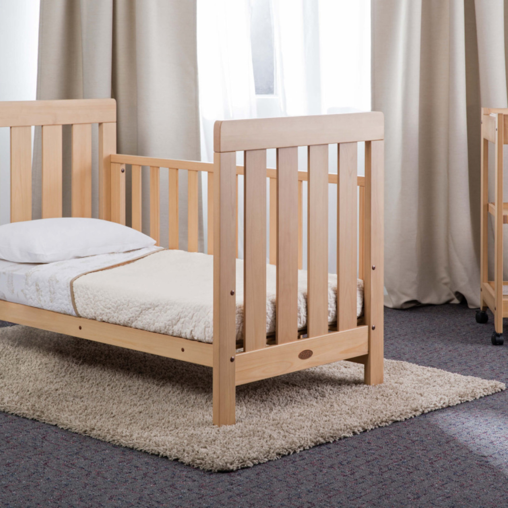 Boori Daintree Cot Bed (Dropside)-Almond