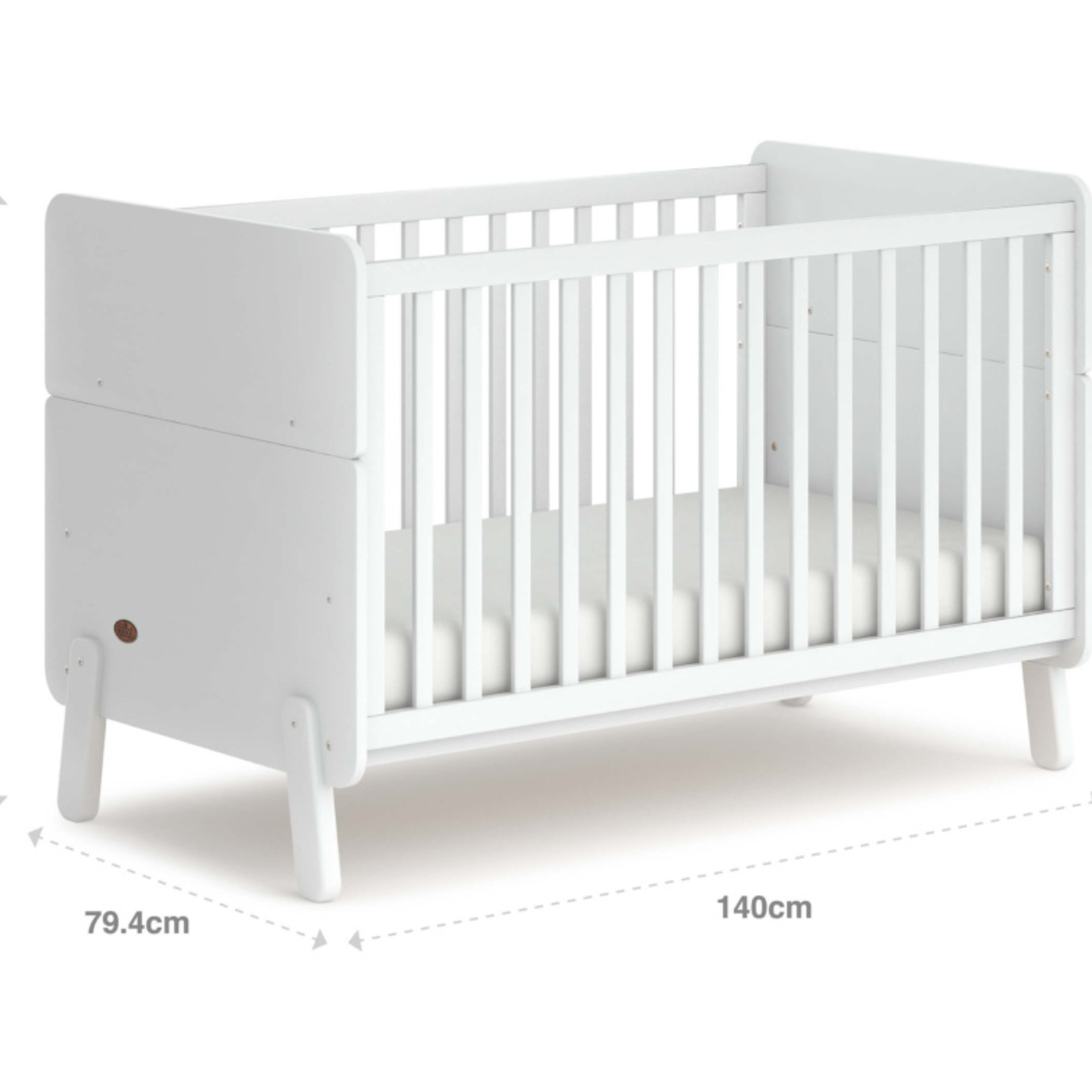 Boori Natty Cot Bed-Barley White(BA)