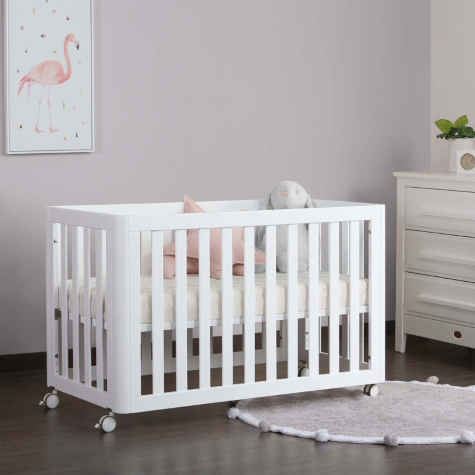 Boori Turin Compact Cot-Barley White(BA)