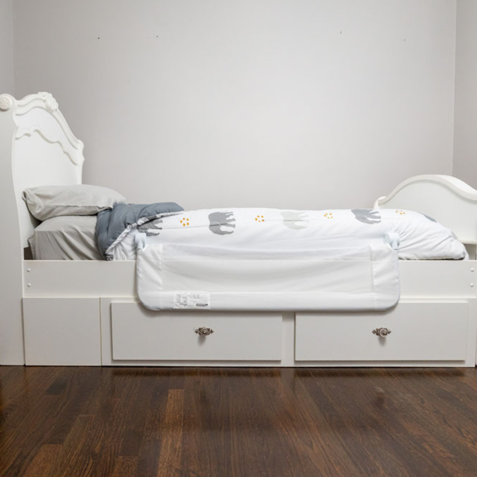 Dreambaby MAGGIE BED RAIL - FITS RECESSED FLAT AND SLAT BED BASES - WHITE(G7742)