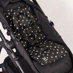 Outlookbaby Mini Pram Liner with adjustable head support - Black with White Swallows