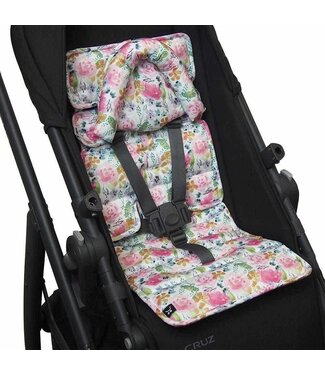 Outlookbaby Mini Pram Liner with adjustable head support - Floral Delight