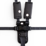 Outlookbaby 3 Piece Harness Cover Set - Charcoal/Silver Spots