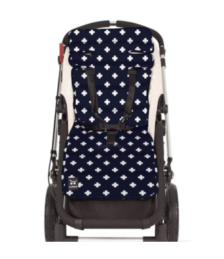 Outlookbaby Pram Liner - Navy Crosses