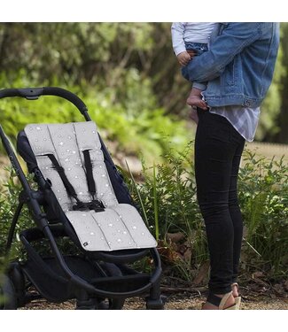 Outlookbaby Pram Liner - Grey Stars