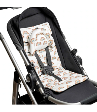 Outlookbaby Mini Pram Liner with adjustable head support - Rainbows