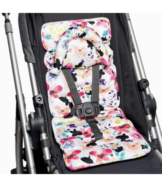 Outlookbaby Outlookbaby Pram Liner with built in head support - Floral Butterfly