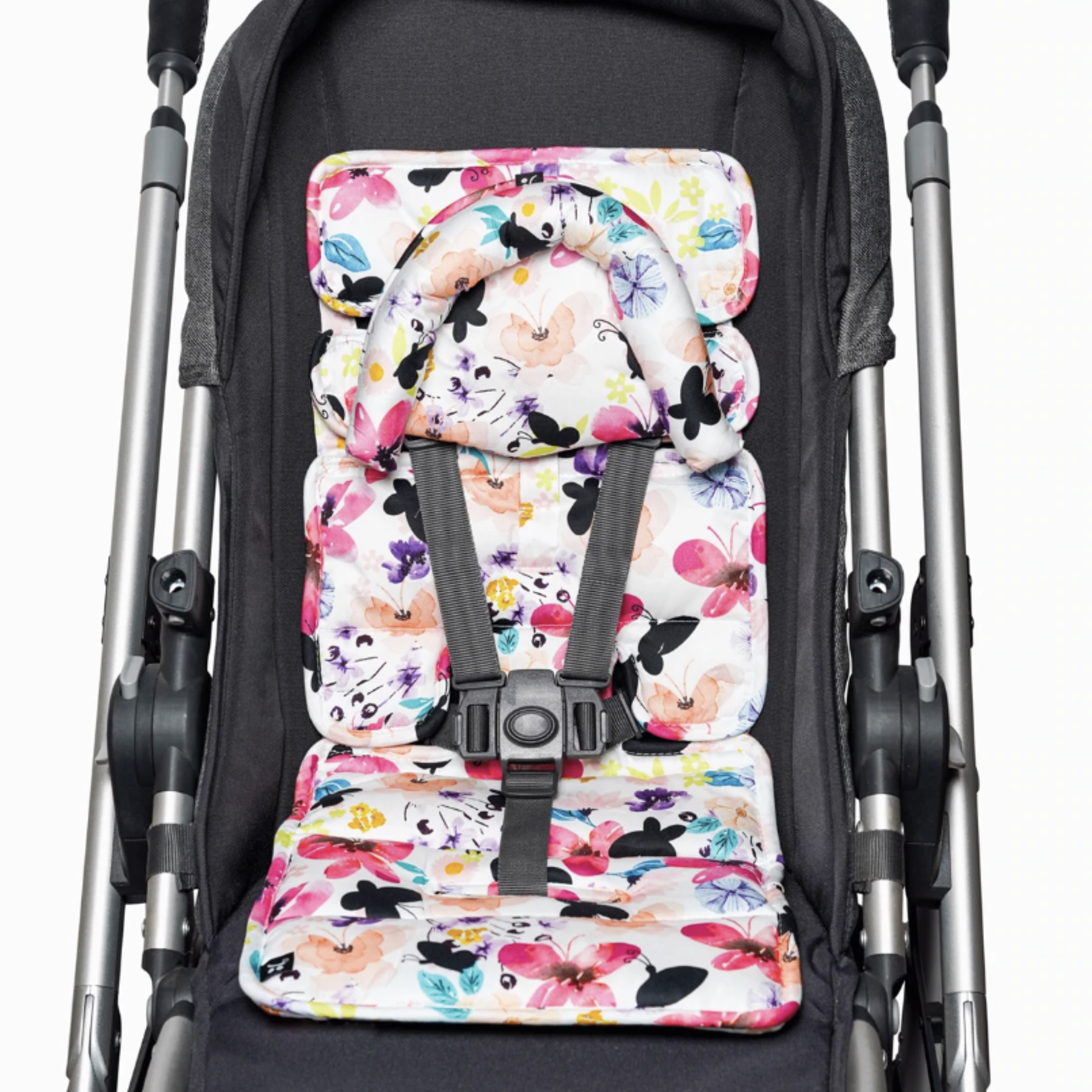 Outlookbaby Outlookbaby Pram Liner with built in head support - Floral Butterfly