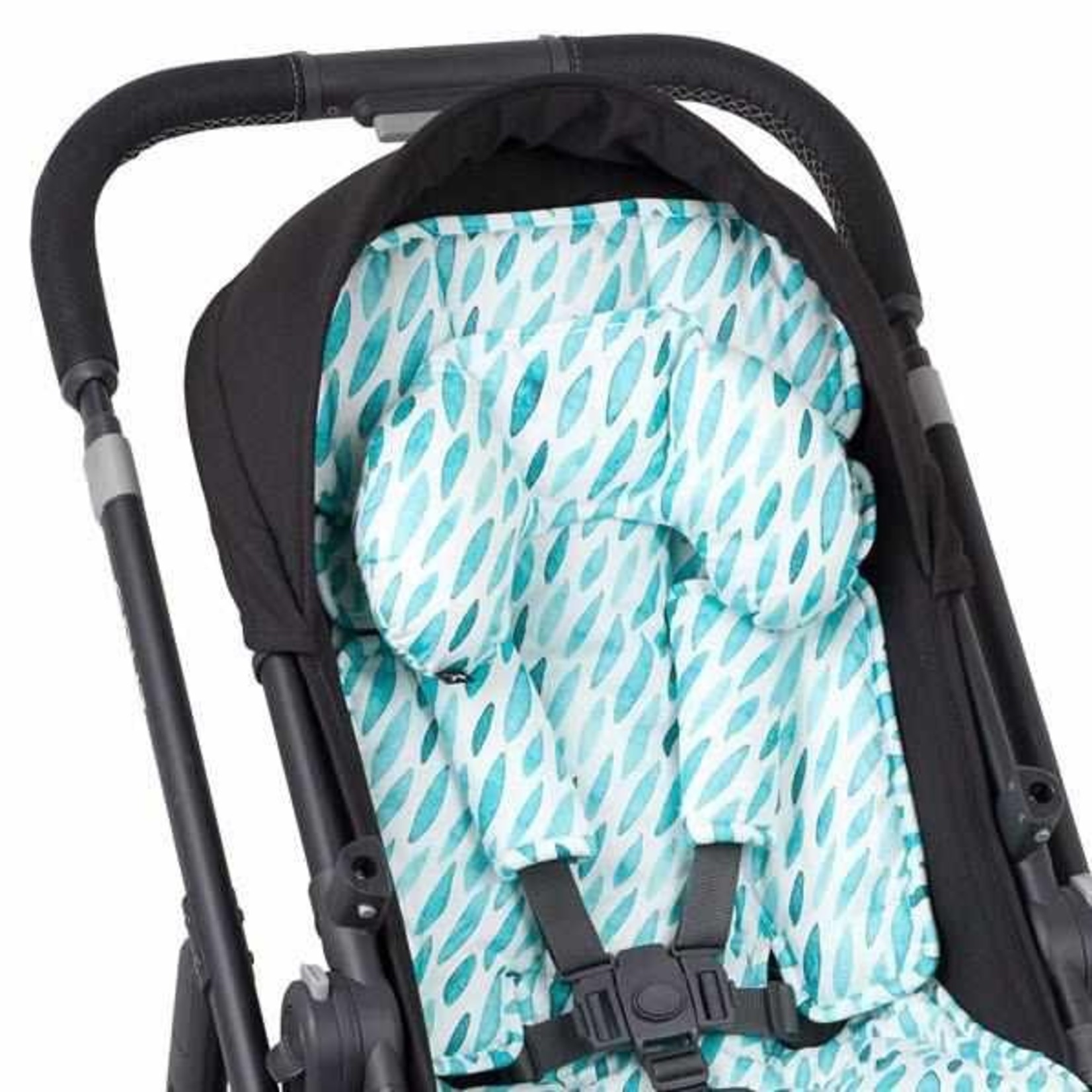 Outlookbaby 3 Piece Harness Cover Set - Teal Drops