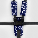 Outlookbaby 3 Piece Harness Cover Set - Navy Whales